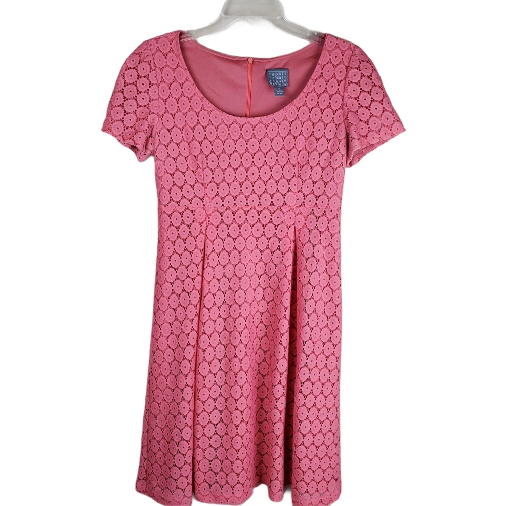 Rabbit Rabbit Rabbit Pink Circle Lace Dress size 6 - Picture 4 of 13